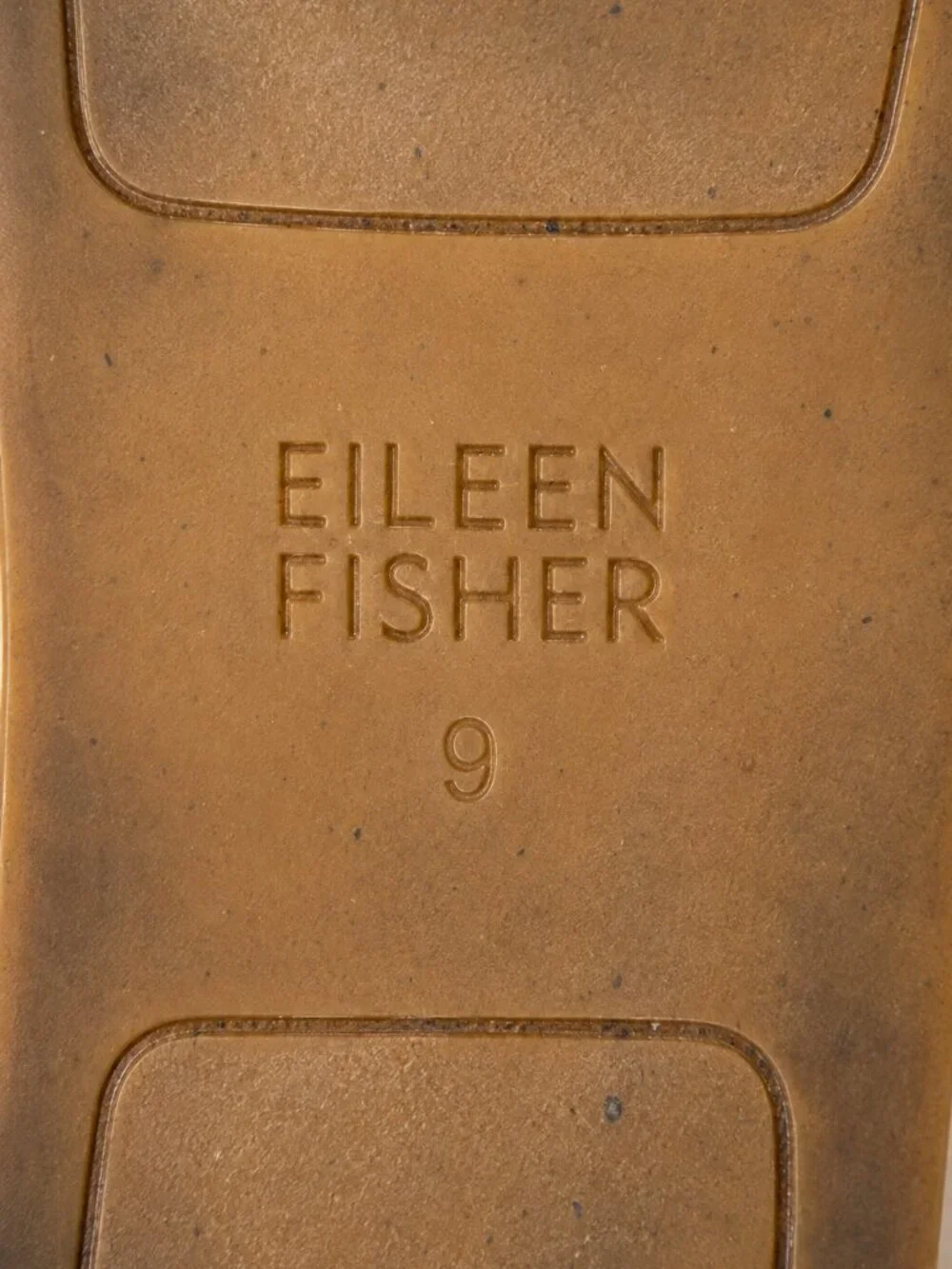 EILEEN FISHER Washed Blue Linen Espadrille Flats | Leather Footbed | Size 9